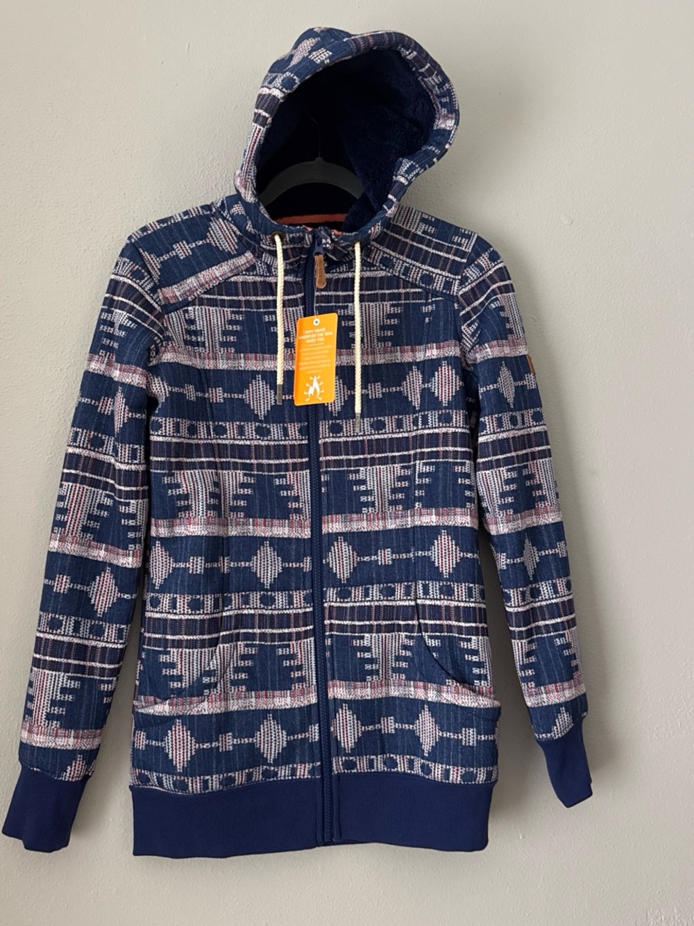 Roxy full full zip fleece lined hoodie jacket